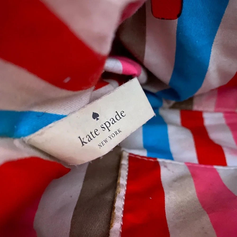 kate‎ spade Newbury Lane Briar Red Saffiano Leather Tote Bag